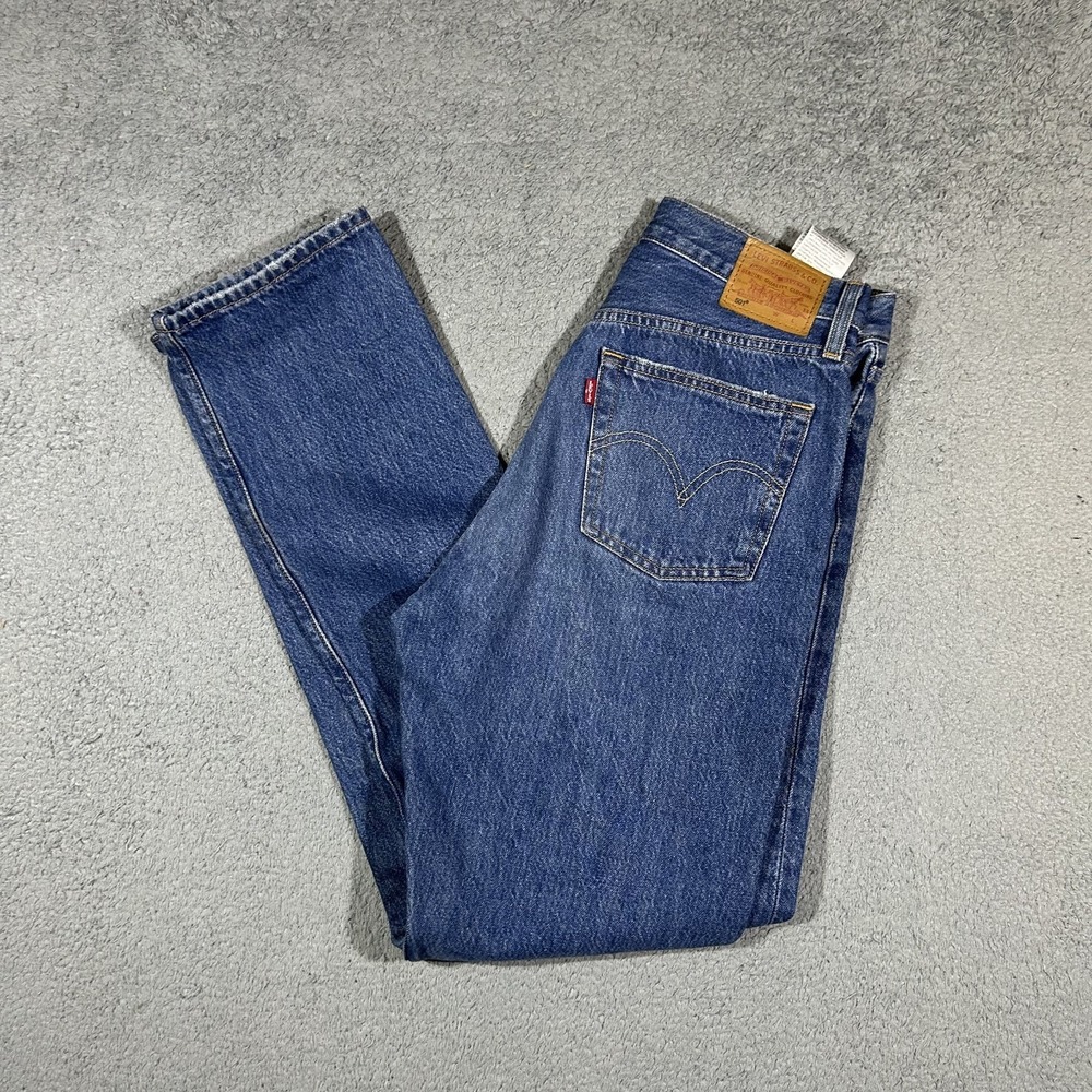 Levi's 501 Original Fit Jeans Straight Leg Denim Button Fly Womens 29x32 #2480
